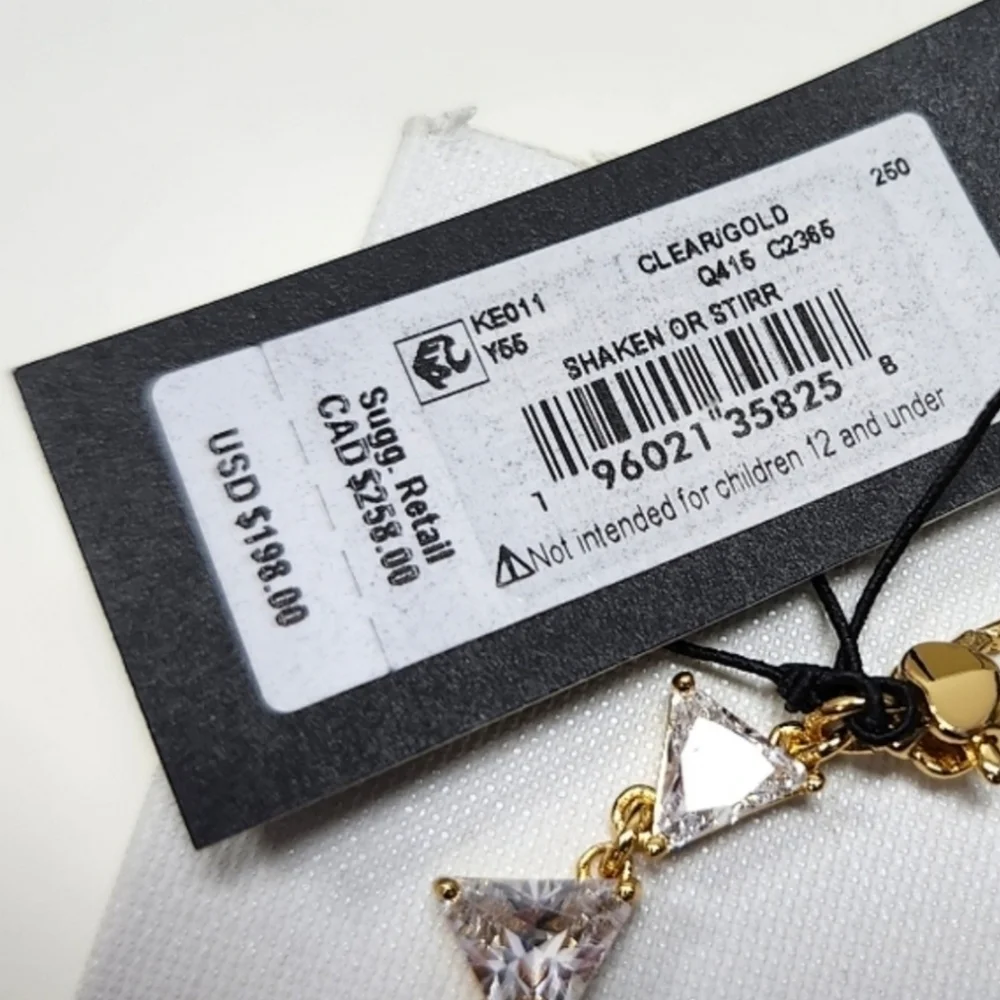 🫒🔹️KATE SPADE🔹️ Shaken Or Stirred Martini  Tennis Bracelet NWT ✨️🫒 - Picture 5 of 7